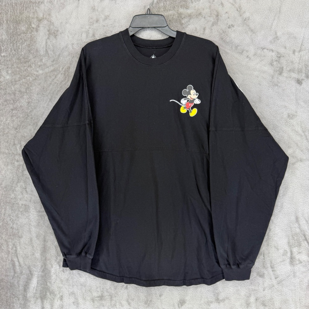 Disney Spirit Jersey Mickey Mouse The Walt Disney Company Black Shirt Mens‎ XL